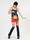 YANYAN KNITS 25 Spring/Summer BORLOR Camisole/Woven Lined Mini Skirt YYK-YYW25-0082-ZQ Navy Top YYW25-0081